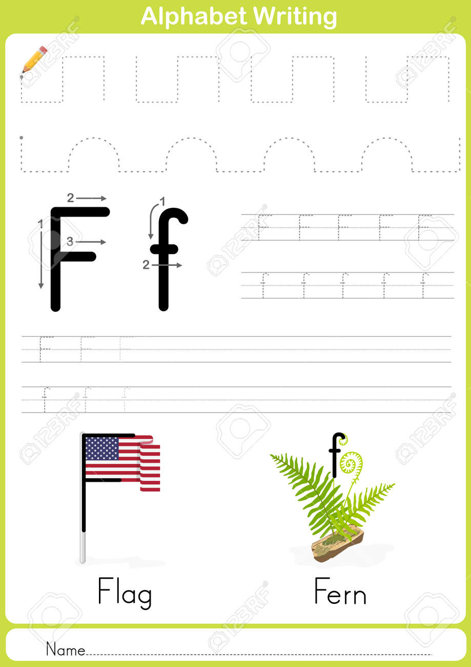 alphabet writing paper