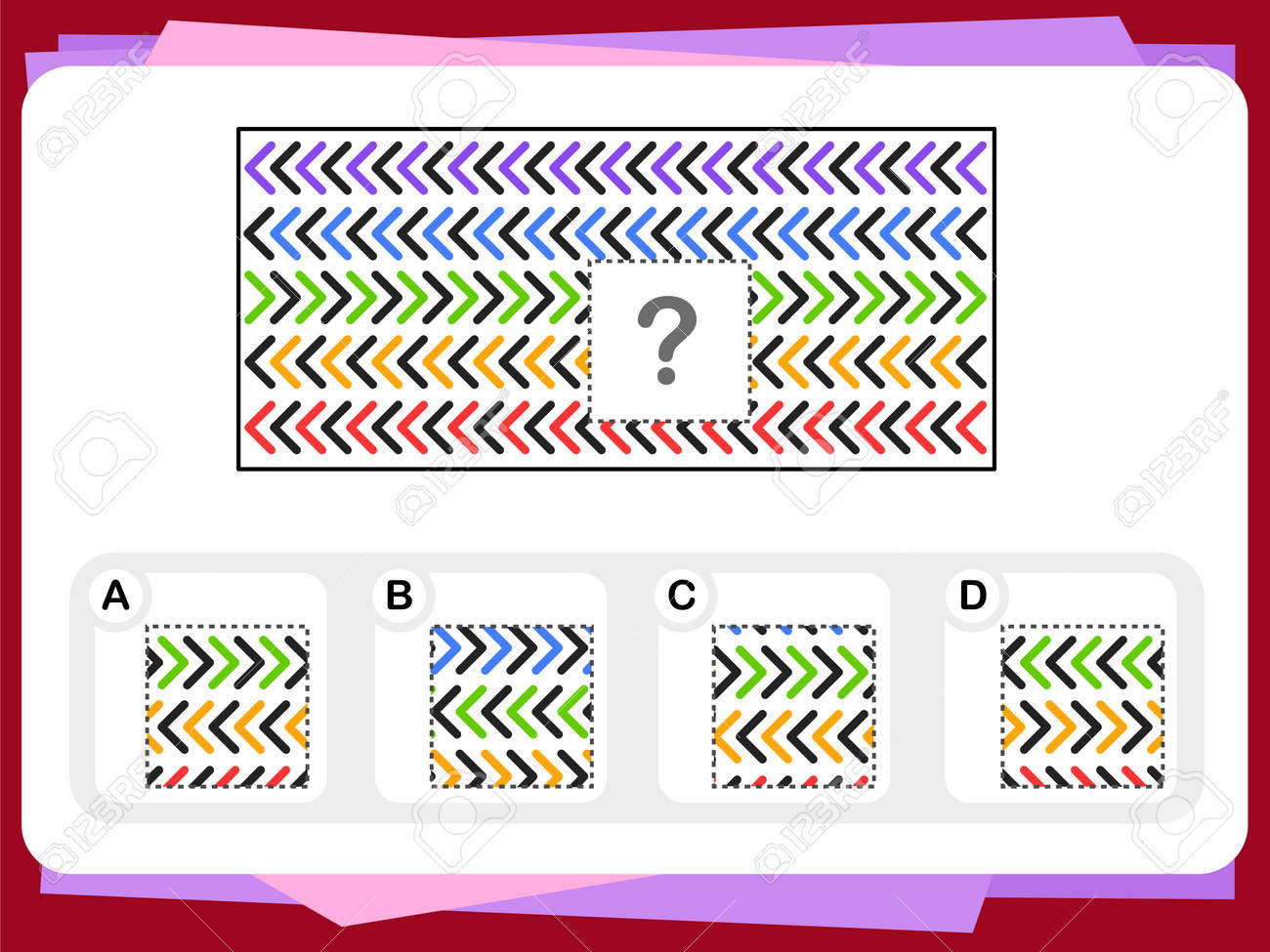 教育とiqテストのための練習質問ワークシート の写真素材 画像素材 Image 9387