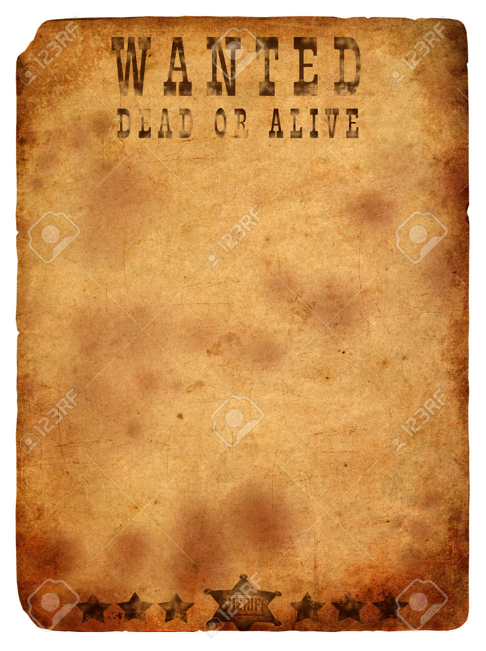 antique page wanted dead or alive vintage wanted poster stock blank wanted poster