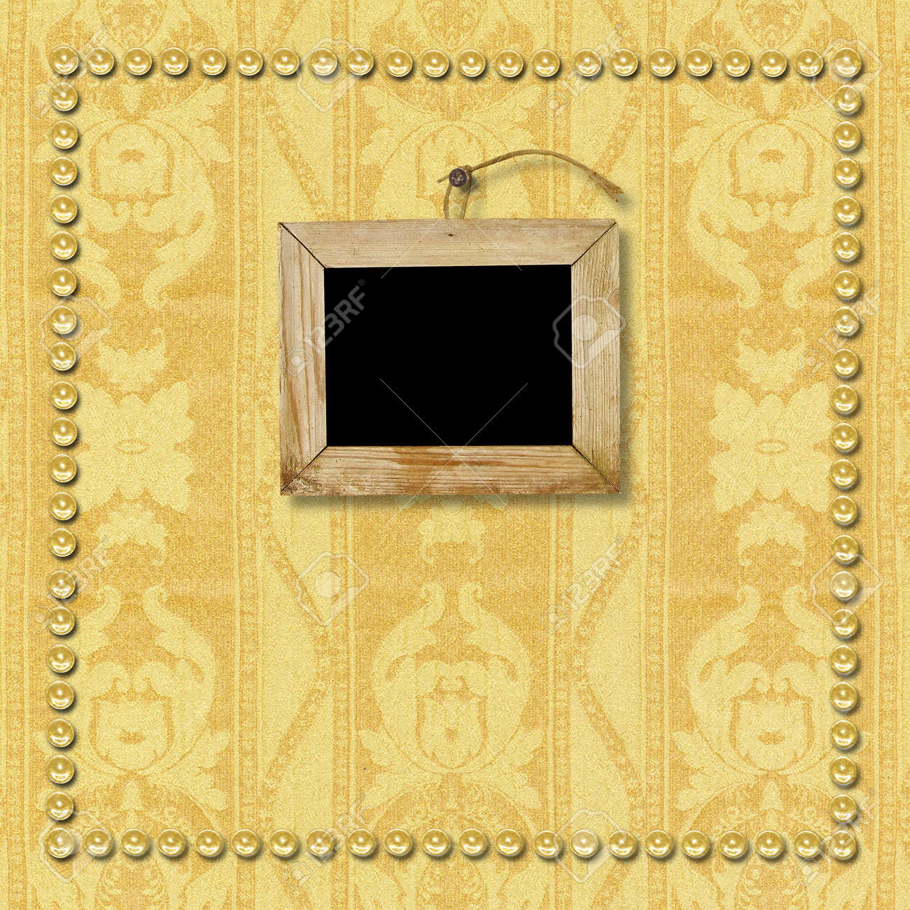 old wooden picture frame hanging on the wall the page template