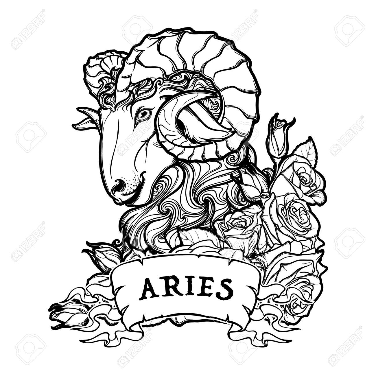 Aries Star Sign Tattoo Ideas