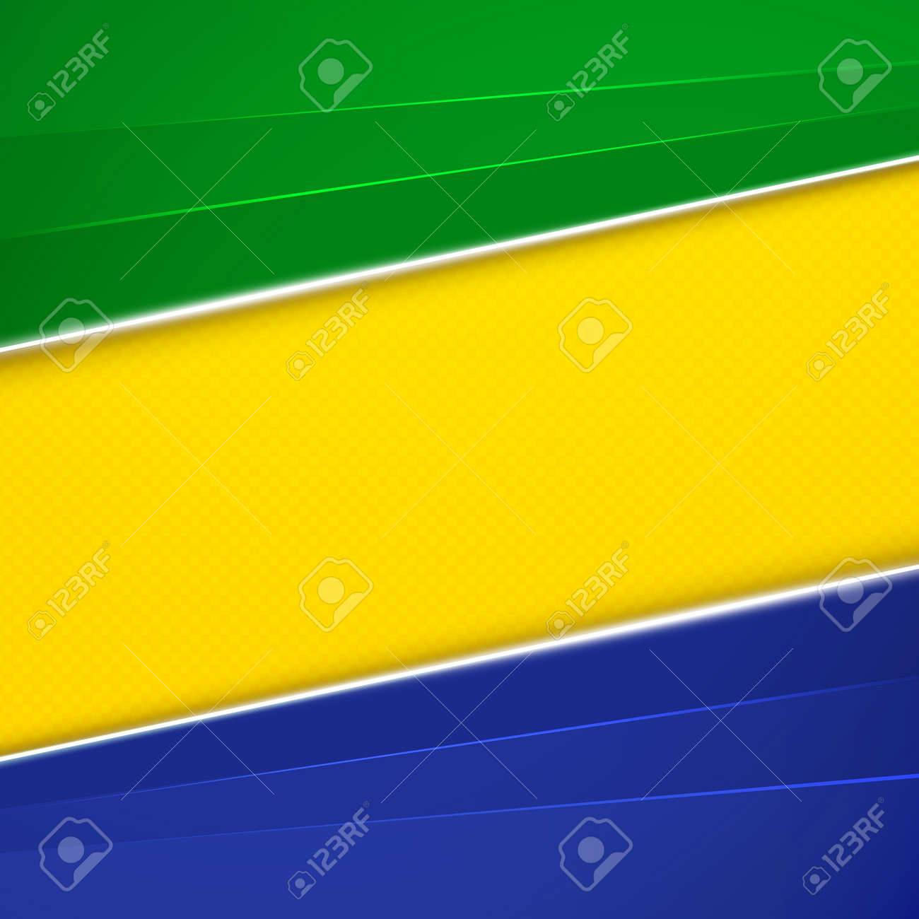 Fondo Geometrico Abstracto Usando Colores De La Bandera De Brasil