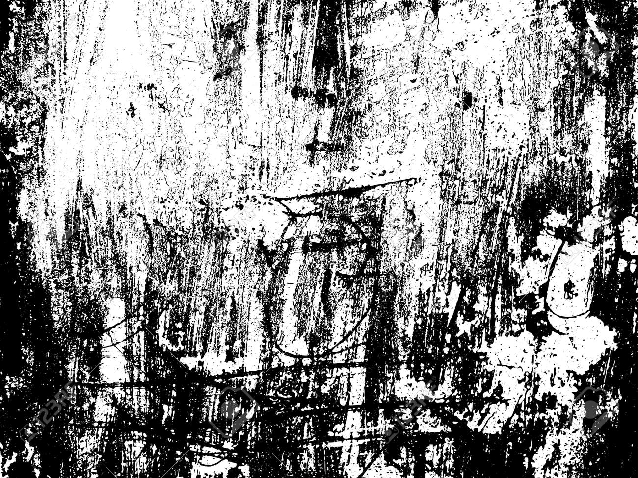 Scratched Texture Overlay Distressed Texture Black And White Royalty Free Cliparts Vectors And Stock Illustration Image
