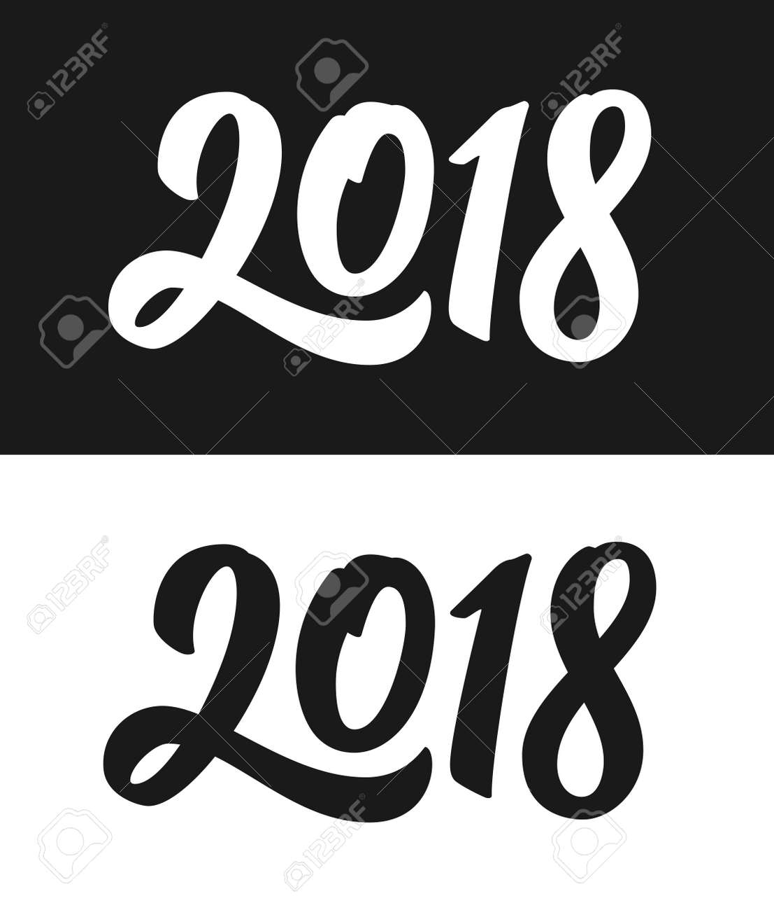2018 number template