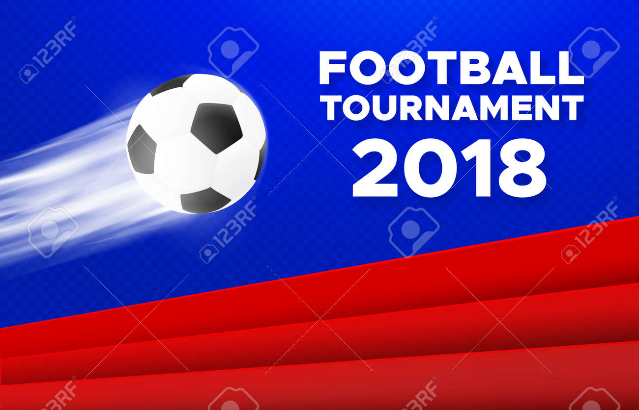 football sport poster design vector background with soccer ball