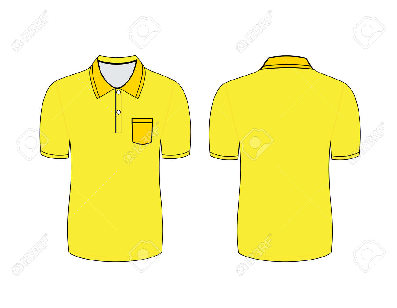 camisa polo amarilla