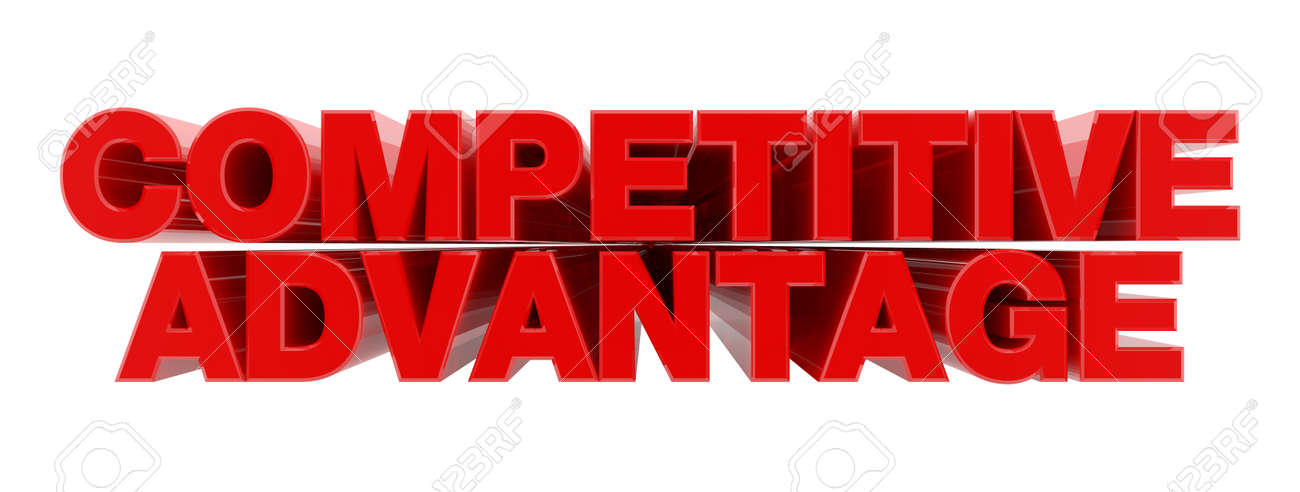 stock illustration competitive word
