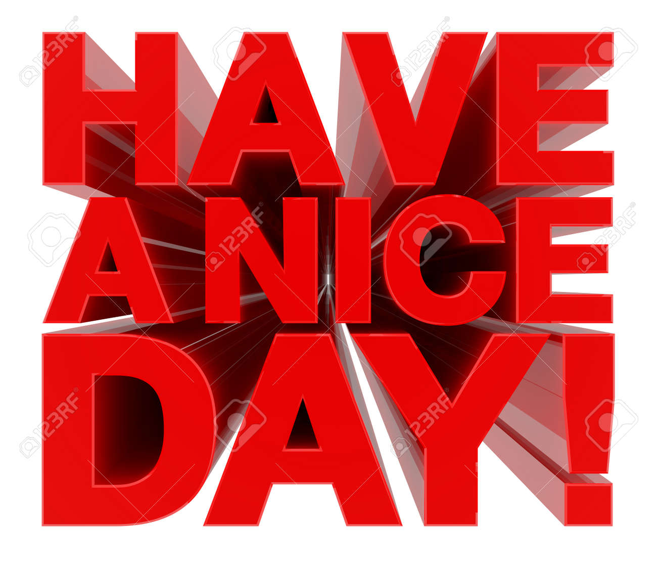 HAVE A NICE DAY ! word on white background 3d rendering - 131014998 HAVE A NICE DAY ! word on white background 3d rendering - 131014998
