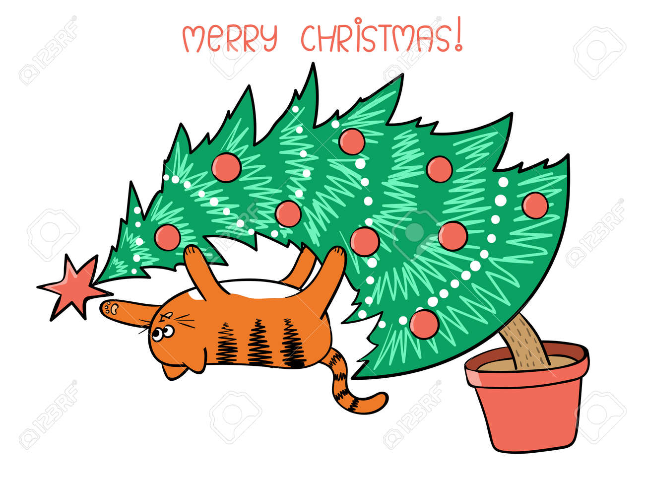 merry xmas cat