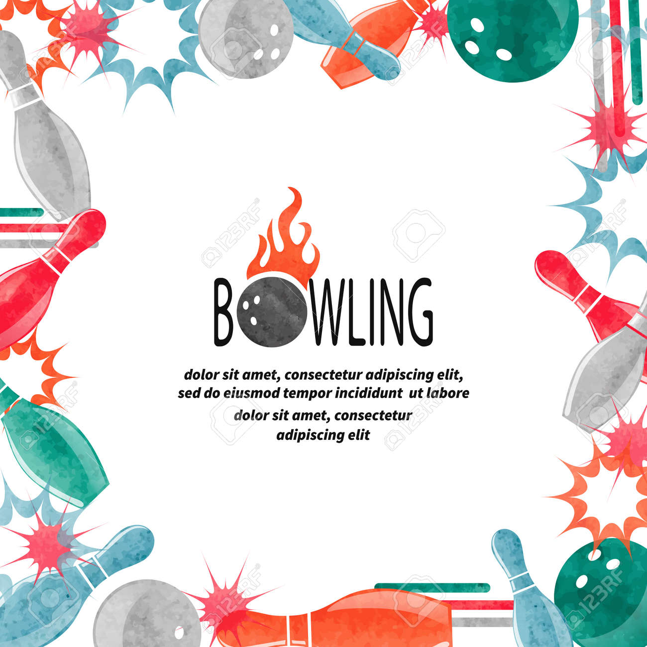 bowling border template