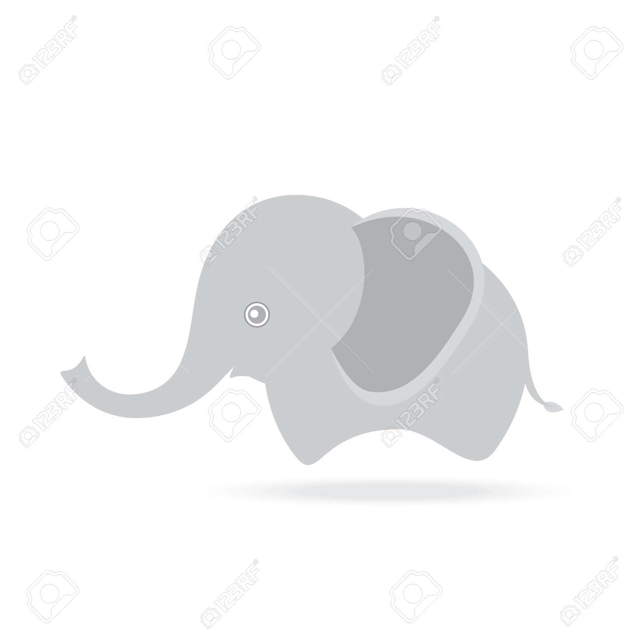Cute female elephant cartoon drawing thailand – Royalty-Free Vector |  VectorStock, image size:1300x1300