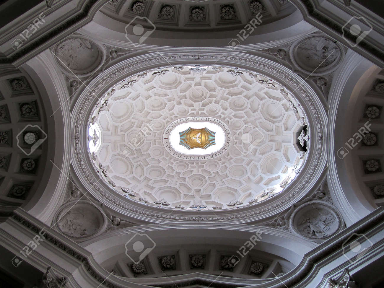 Dome Of The Church St Charles At The Four Fountains San Carlo Stock Photo Picture And Royalty Free Image Image 44536486