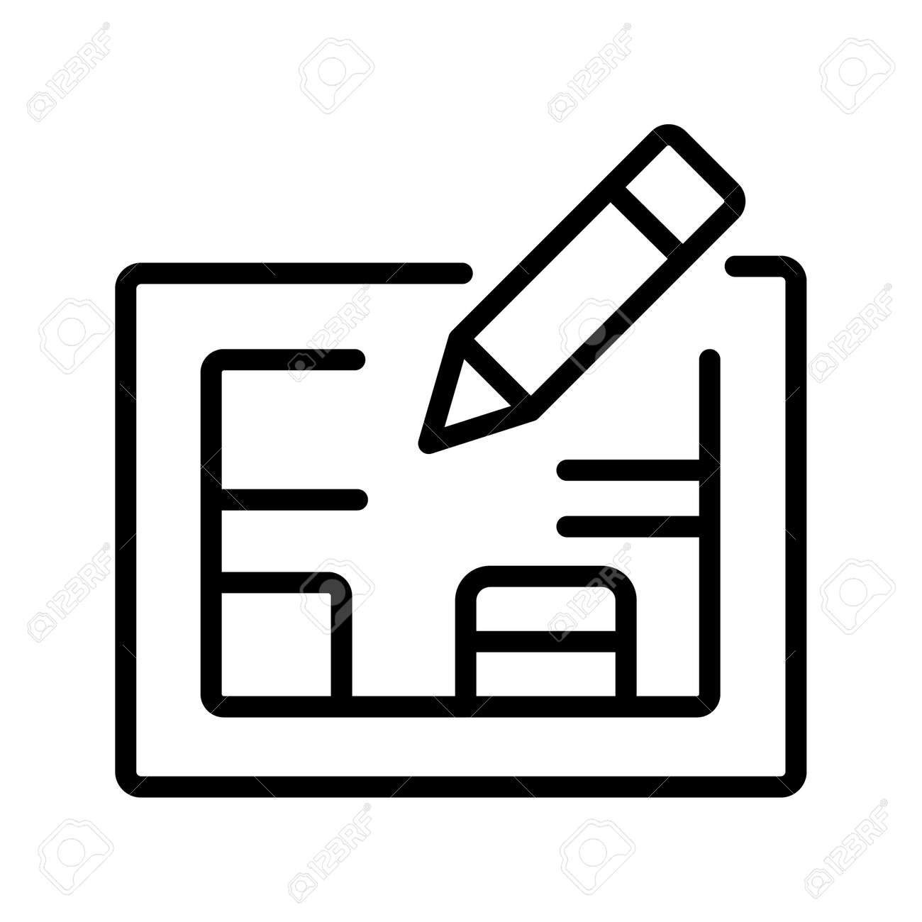 Plans Project, Write Icon Symbol Illustration Design Royalty Free SVG,  Cliparts, Vectors, and Stock Illustration. Image 141941821., image size:1300x1300