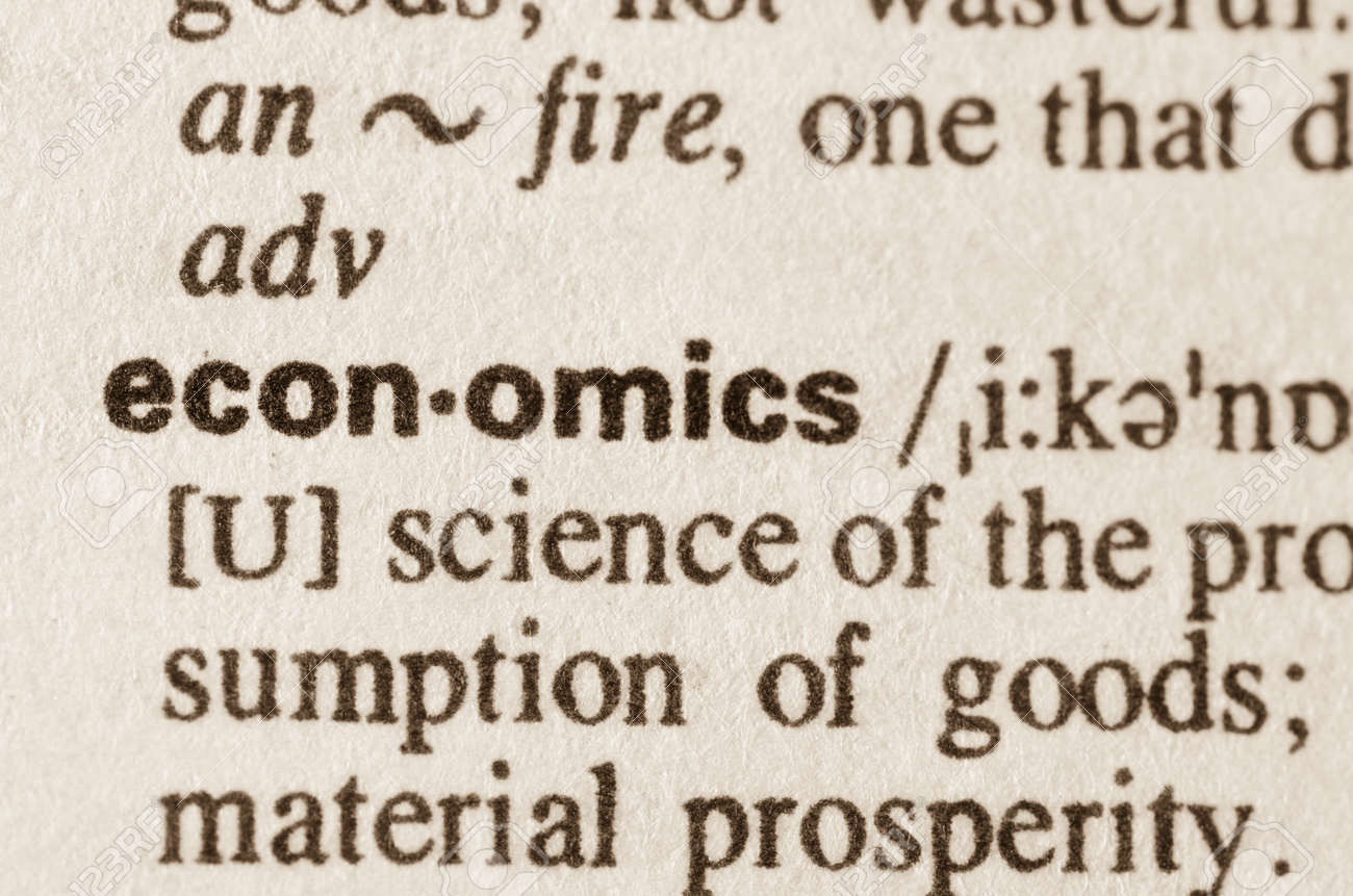 Definition Of Word Economics In Dictionary Stock Photo Picture And Royalty Free Image Image 38903647
