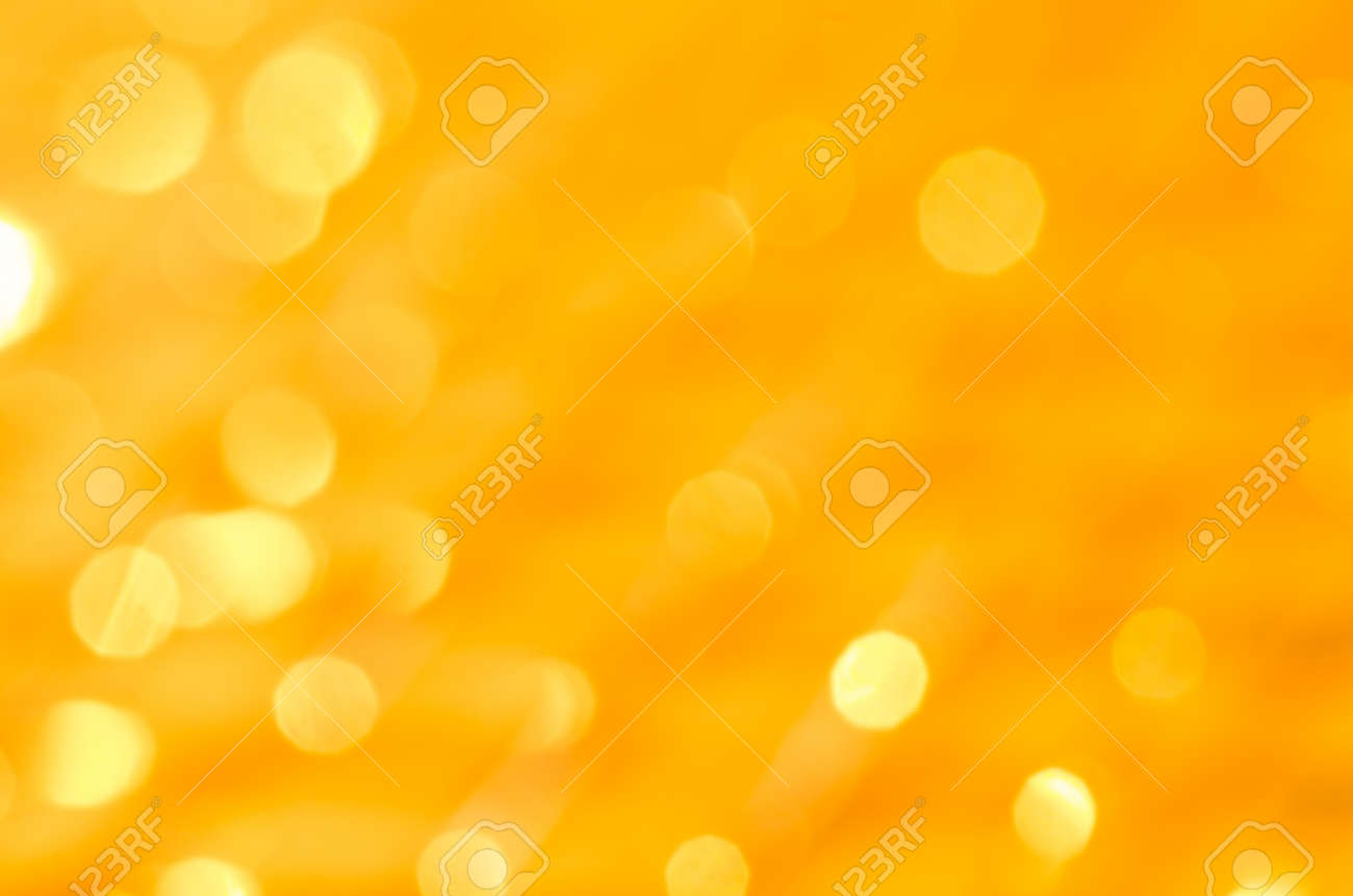 golden color lights defocused