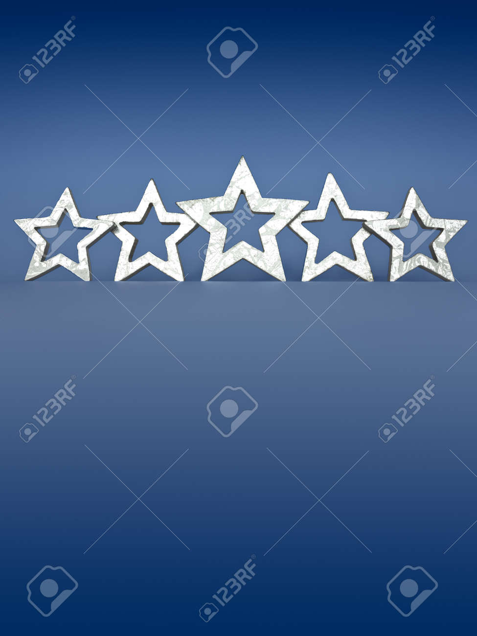 Five silver stars on blue background copyspace - 40083058 Five silver stars on blue background copyspace - 40083058