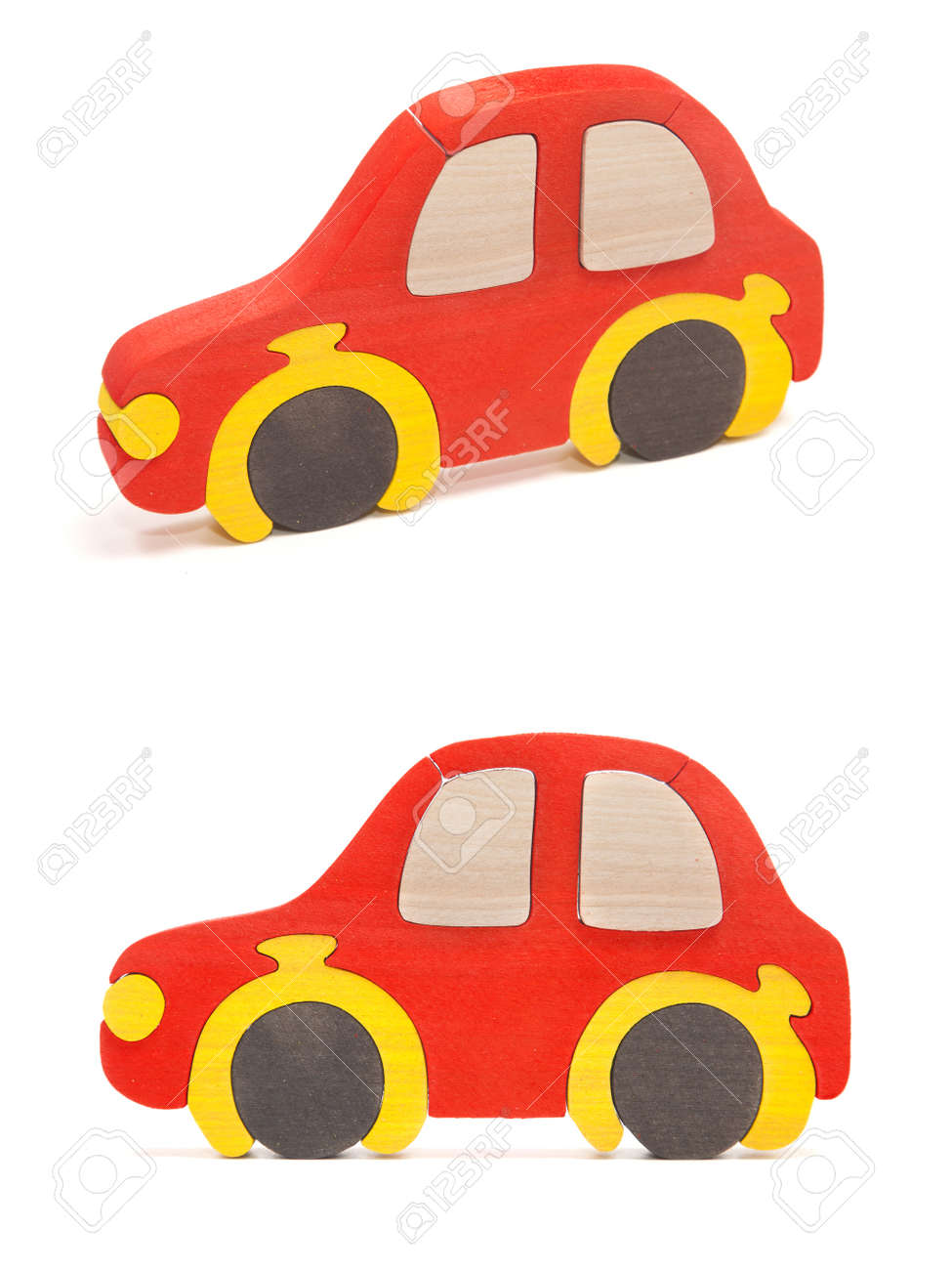 wooden car puzzle