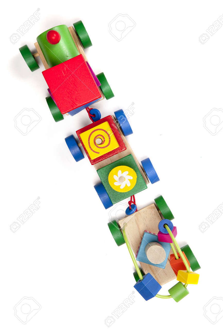 wooden train puzzle