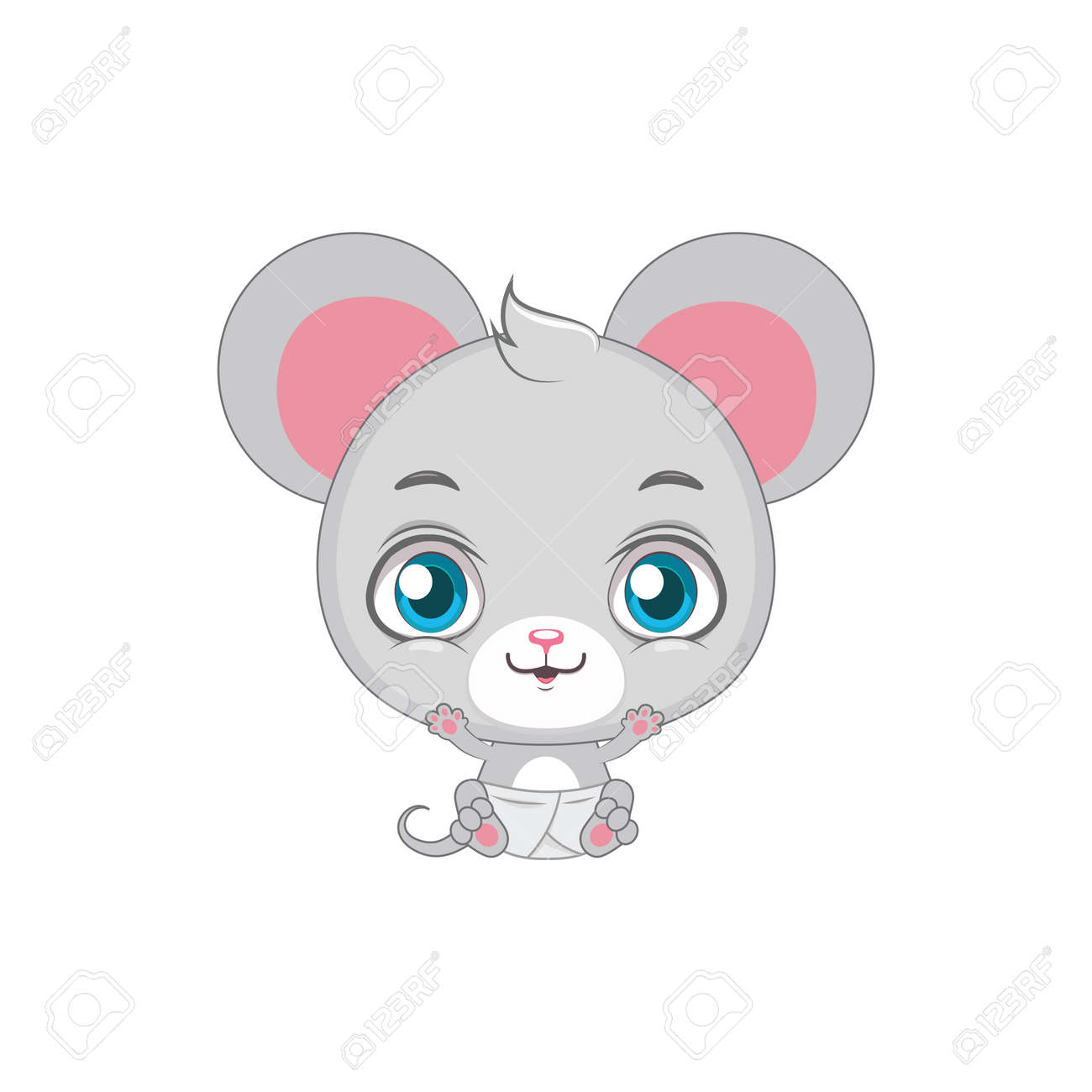 Cute Baby Mouse Illustration Royalty Free SVG, Cliparts, Vectors, and Stock  Illustration. Image 73122020.