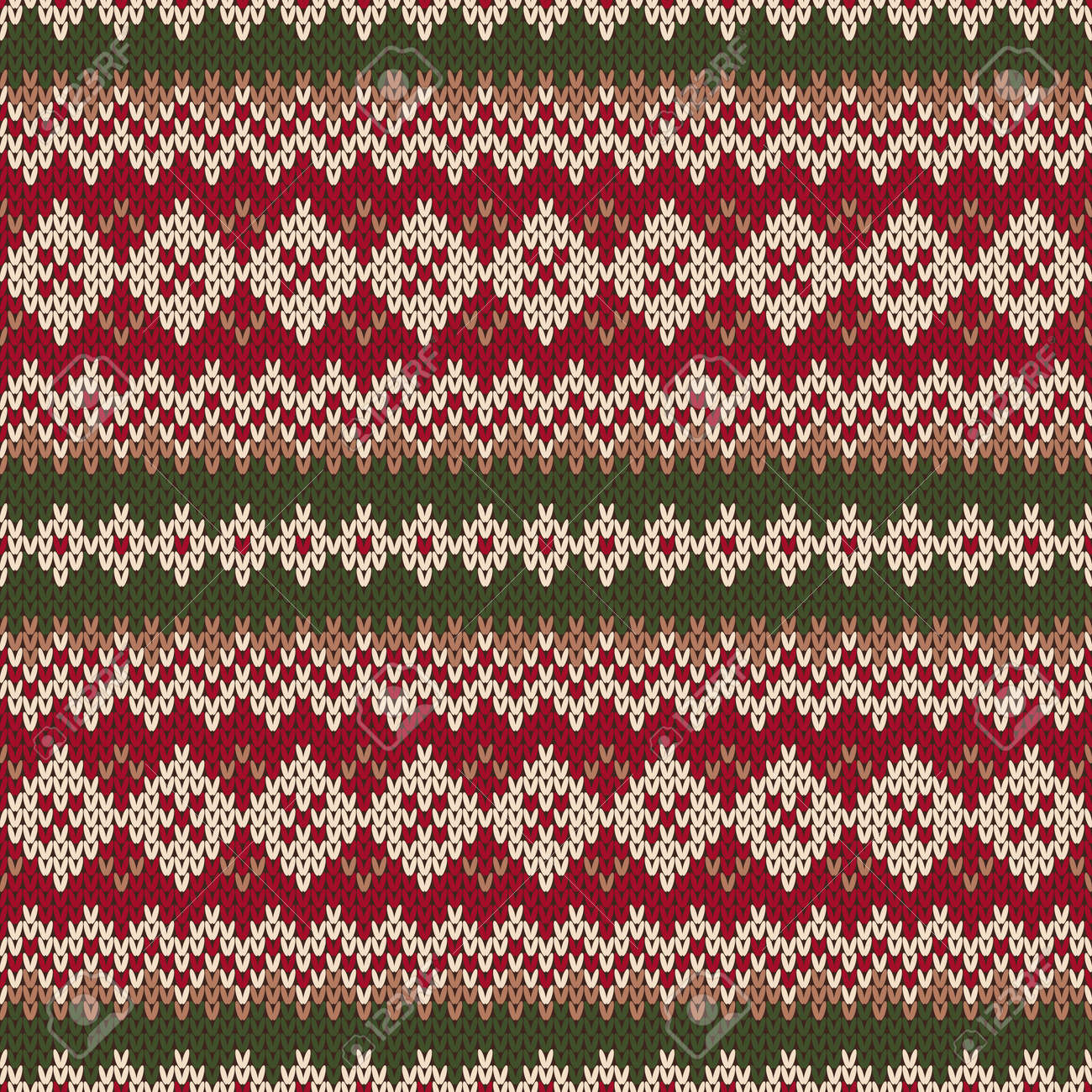 クリスマスのセーターの設計 伝統的な公正な島スタイルでシームレスなニット パターン のイラスト素材 ベクタ Image 34174718