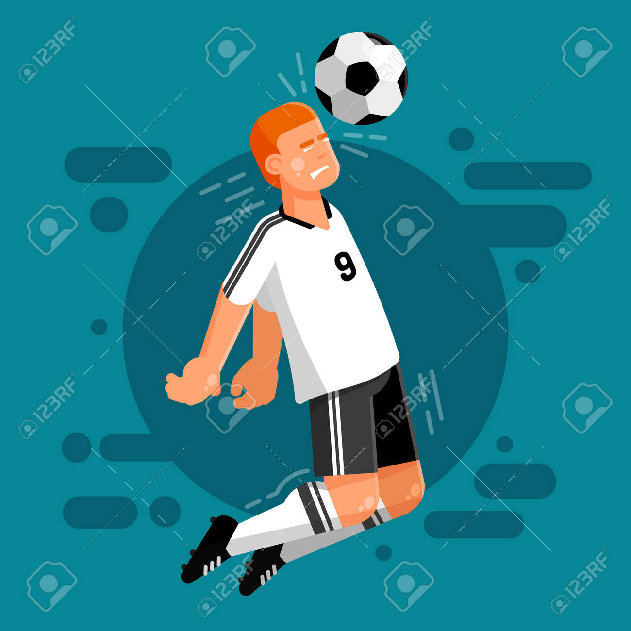 白と黒のユニフォームを着たドイツ代表のサッカー選手が頭でボールを打つ サッカーフォワード のイラスト素材 ベクタ Image 白と黒のユニフォームを着たドイツ代表のサッカー選手が頭でボールを打つ サッカーフォワード のイラスト素材 ベクタ Image