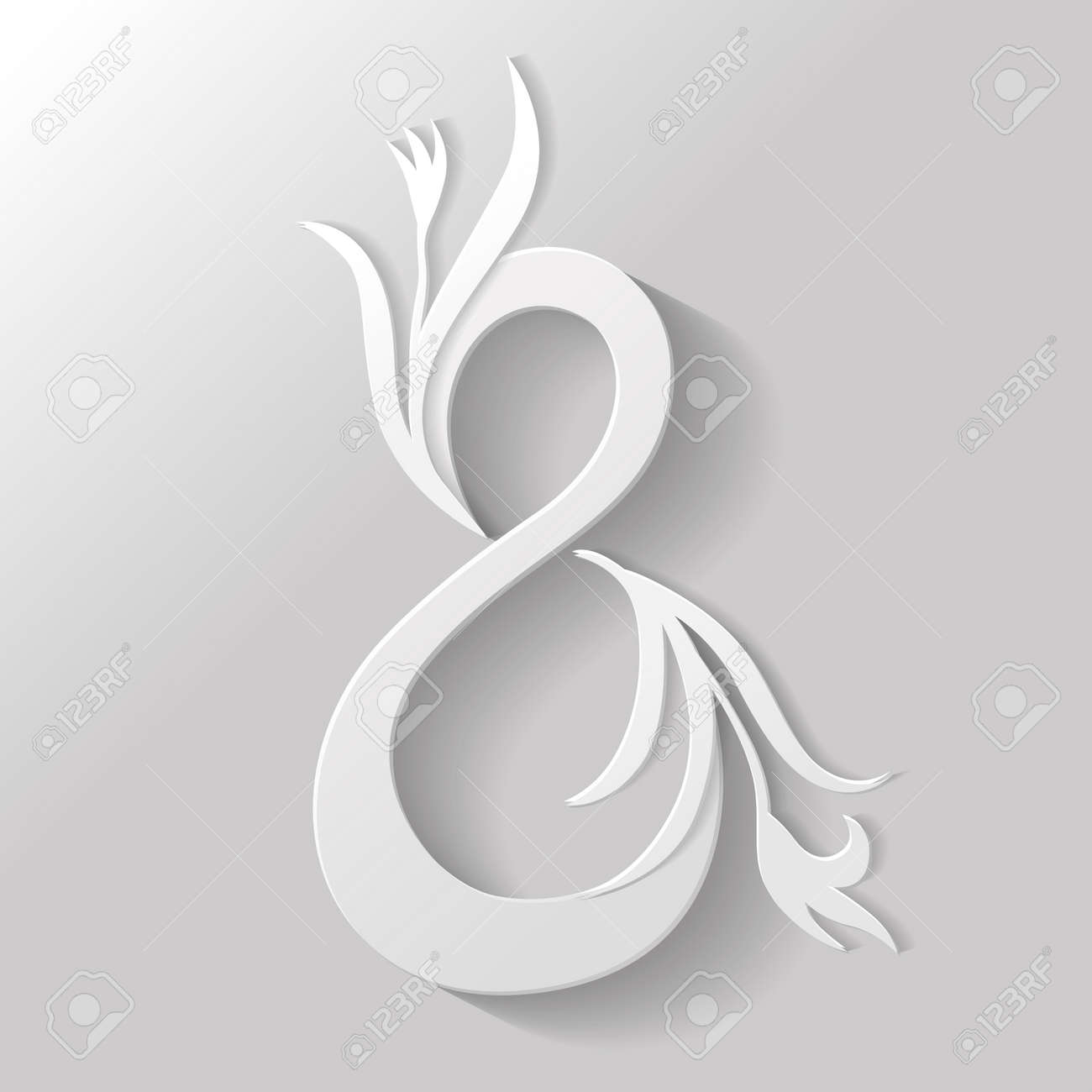 フラット アイコン 8 のベクトル イラストお祝い 3 月チューリップの花のイラスト素材 ベクタ Image