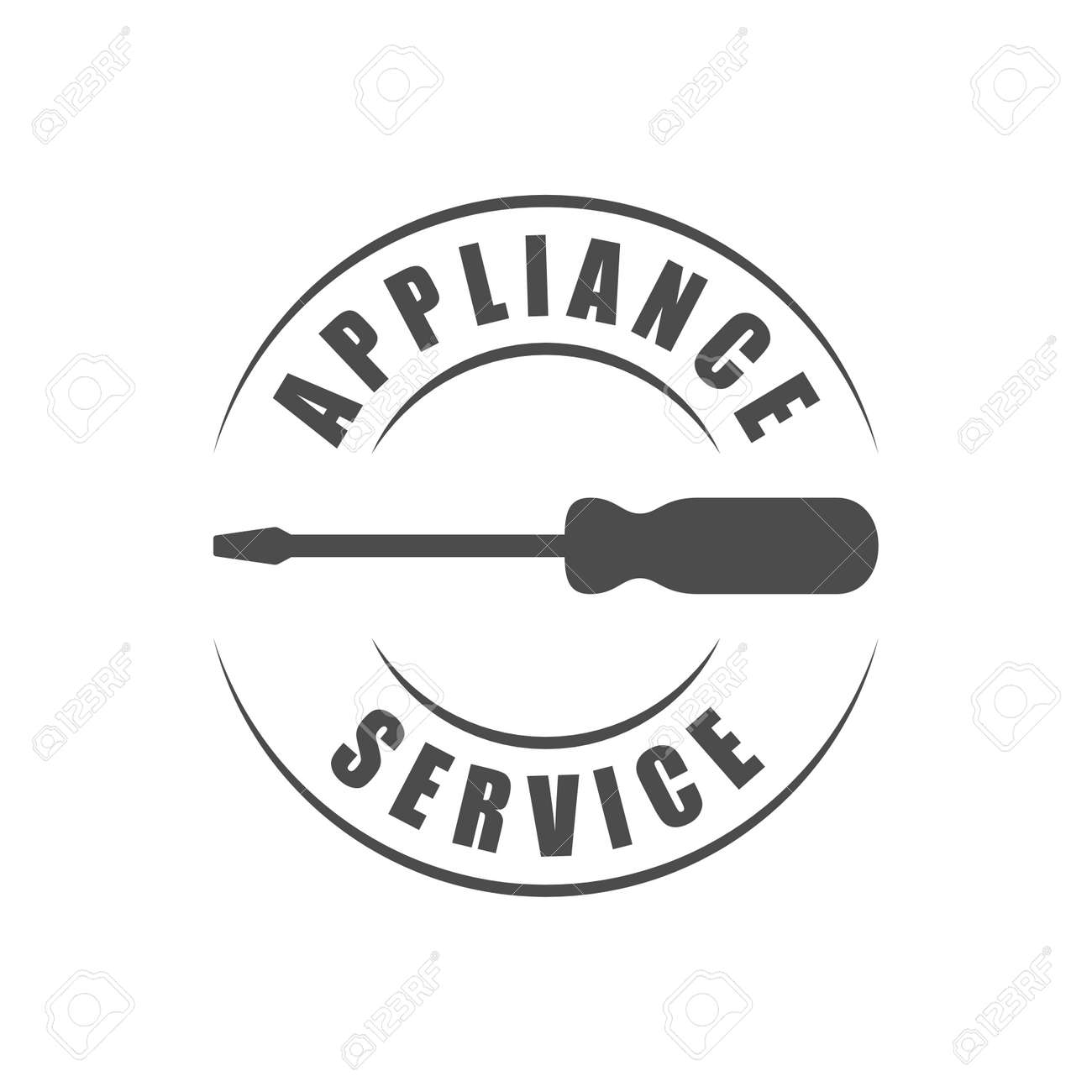 ドライバー シルエット アイコンで家電修理サービス のイラスト素材 ベクタ Image