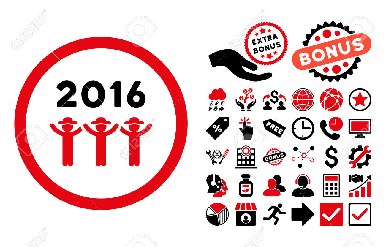 16 人ダンス絵文字ボーナス デザイン要素 ベクトル イラストのスタイルは バイカラー フラット象徴 集中的な赤と黒の色 白の背景です のイラスト素材 ベクタ Image