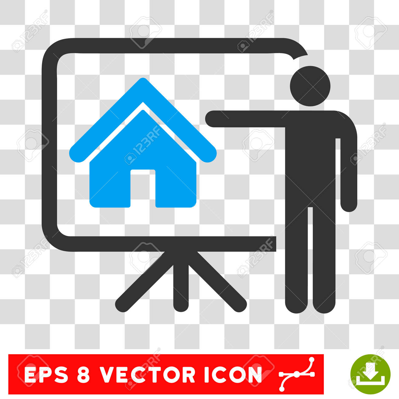 vector realtor eps vector icon illustration style is flat iconic realtor symbol