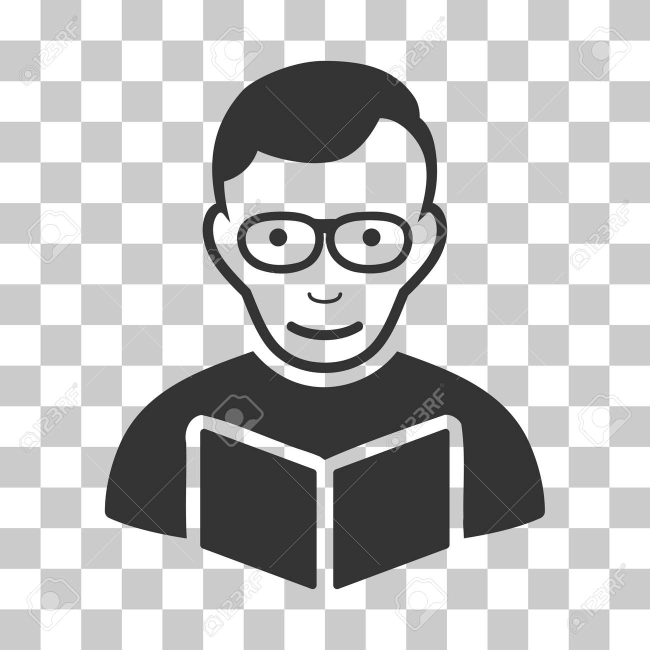 リーダーのベクター アイコン イラストのスタイルは チェス透明の背景上象徴的なフラット グレー シンボルです のイラスト素材 ベクタ Image