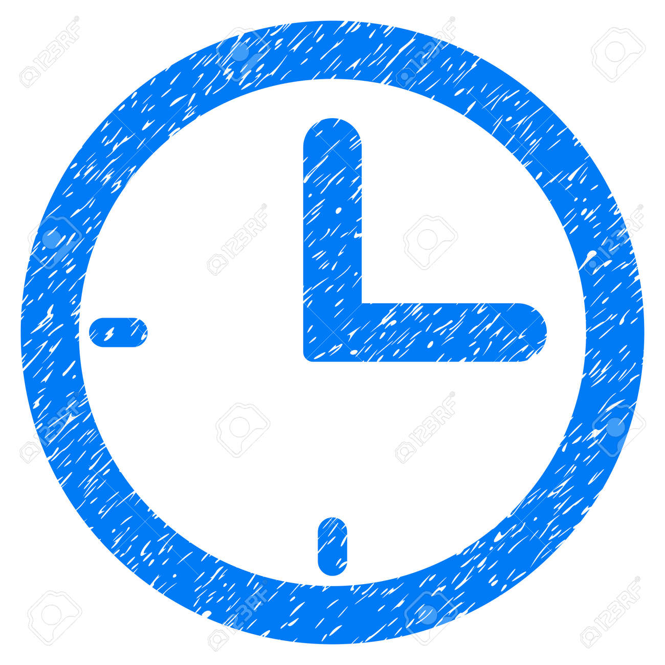 オーバーレイのウォーターマーク スタンプの粒状のテクスチャのアイコン 傷のテクスチャとフラットの記号です 青い点線のグリフ インク ゴムスリーブは 白い背景にグランジ デザインのスタンプ の写真素材 画像素材 Image