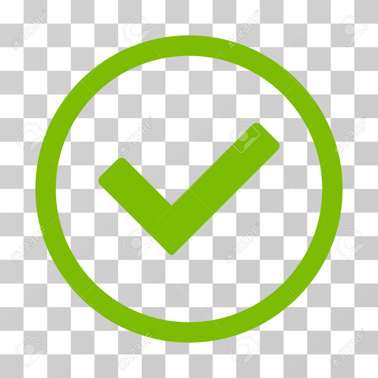 ok rounded icon vector