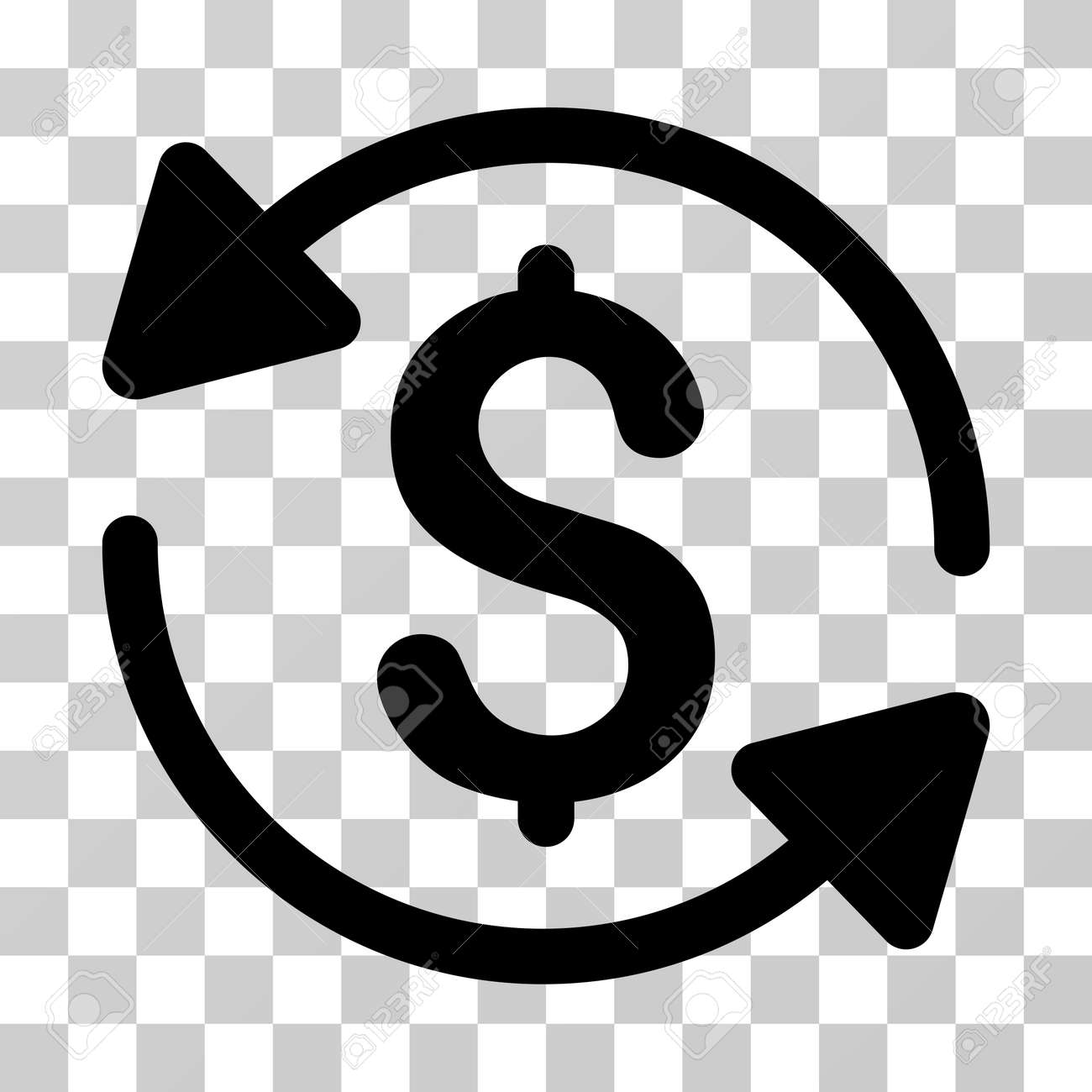 Icone De Chiffre D Affaires De L Argent Style D Illustration Vectorielle Est Le Symbole Emblematique Plat Couleur Noire Fond Transparent Concu Pour Les Interfaces Web Et Logicielles Clip Art Libres De Droits Vecteurs