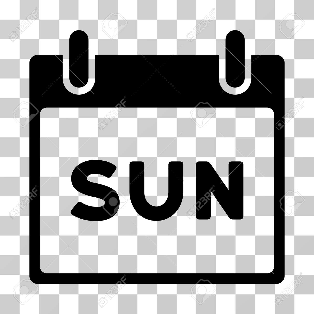sunday calendar page icon vector illustration style is flat sunday calander