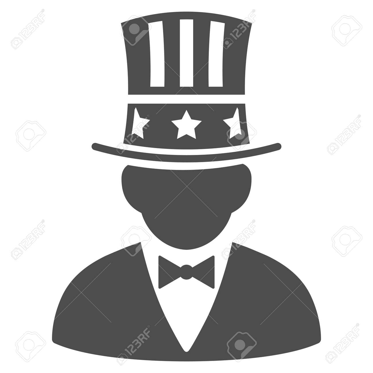 Vettoriale Pittogramma Vettoriale Capitalista Lo Stile Dell Illustrazione E Un Simbolo Grigio Iconico Piano Su Una Priorita Bassa Bianca Image 76189523