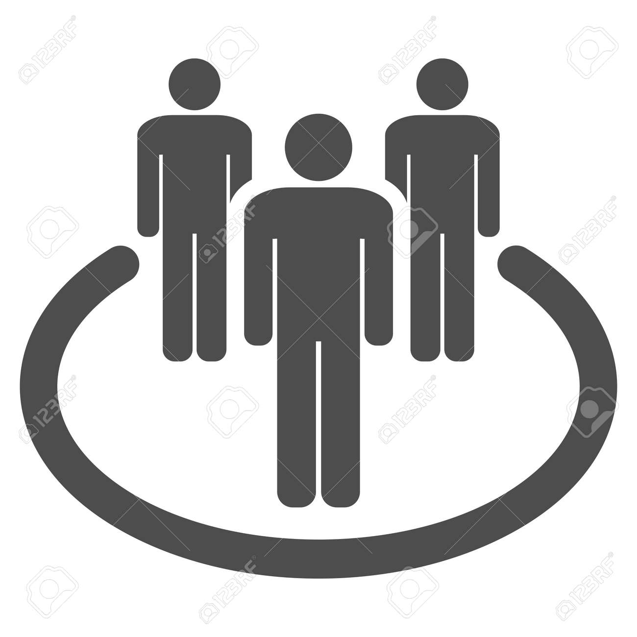 コミュニティ ラスター ピクトグラム イラストのスタイルは 白い背景の上象徴的なフラット グレー シンボルです の写真素材 画像素材 Image