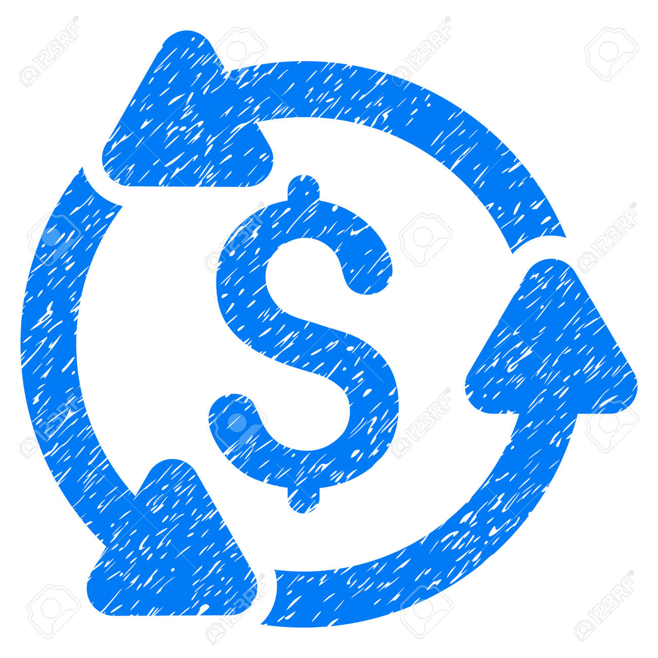 Icone De Chiffre D Affaires De Grunge Argent Avec Design Grunge Et Texture Sale Pictogramme De Vecteur Bleu Sale Pour Les Imitations De Timbre En Caoutchouc Et Les Filigranes Symbole Du Projet De