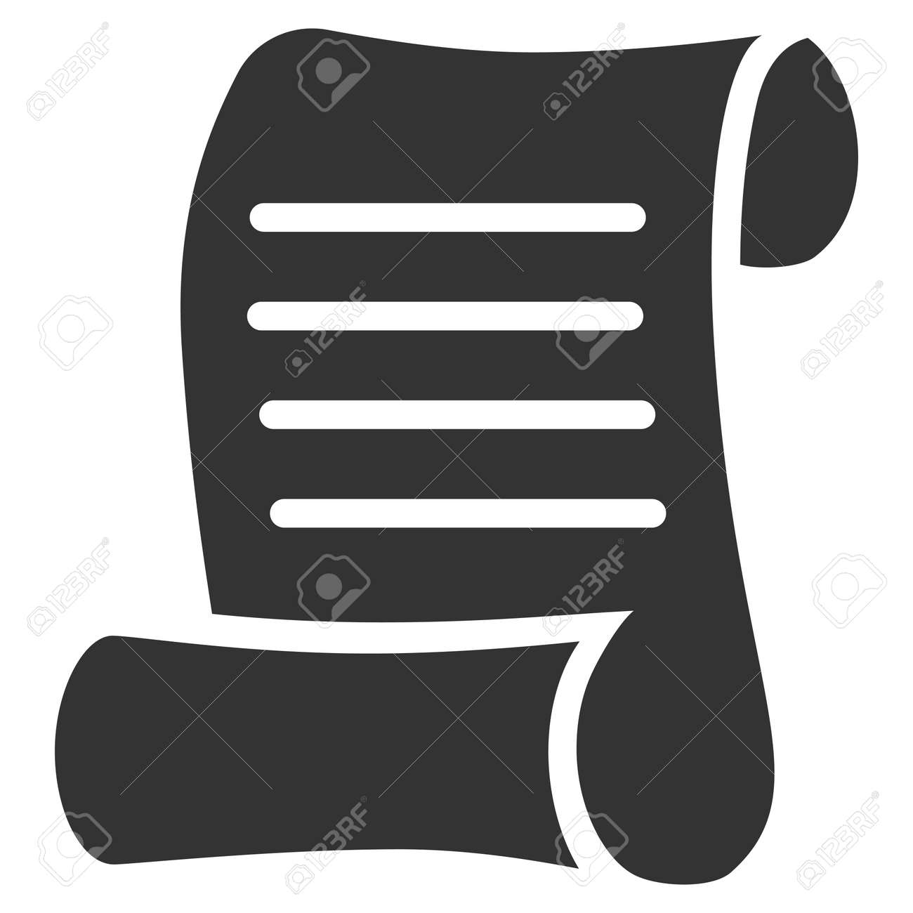 Skript Roll Vektor Symbol Flaches Graues Symbol Piktogramm Wird Auf Einem Weissen Hintergrund Getrennt Entwickelt Fur Web Und Software Schnittstellen Lizenzfrei Nutzbare Vektorgrafiken Clip Arts Illustrationen Image 79919676