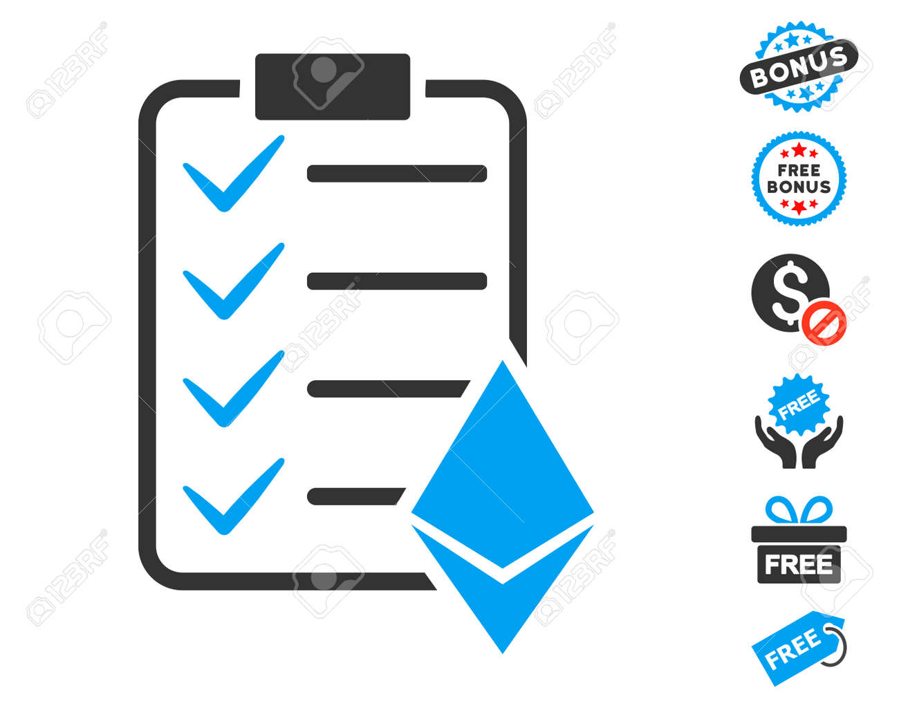 Ethereum Smart Contract 무료 보너스 클립 아트가있는 그림 문자. 벡터 일러스트 레이 션 스타일 플랫 아이코 닉  기호입니다. 로열티 무료 사진, 그림, 이미지 그리고 스톡포토그래피. Image 84321464