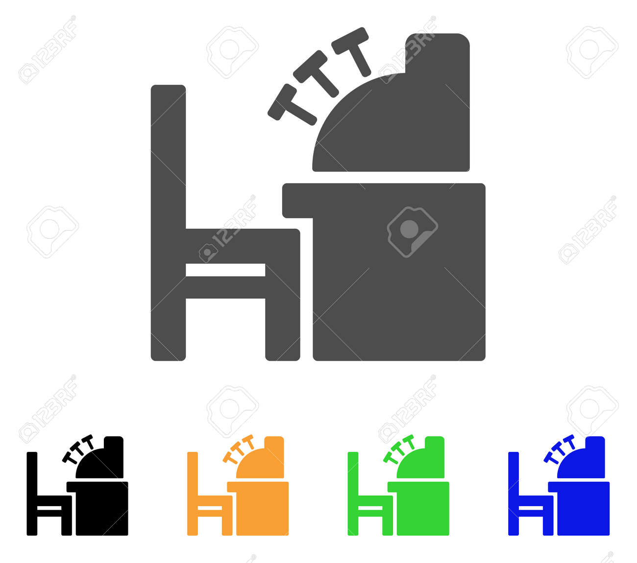 会計事務所アイコンのセット のイラスト素材 ベクタ Image