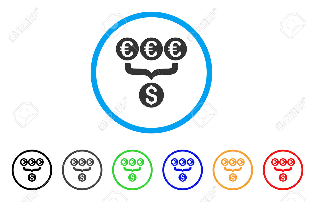 유로 달러 변환 애그리 게이터 아이콘. 벡터 일러스트 레이 션 스타일 플랫 아이코 닉 달러 변환 Aggregator입니다. 검정,  회색, 녹색, 파랑, 빨강, 로열티 무료 사진, 그림, 이미지 그리고 스톡포토그래피. Image 85905601