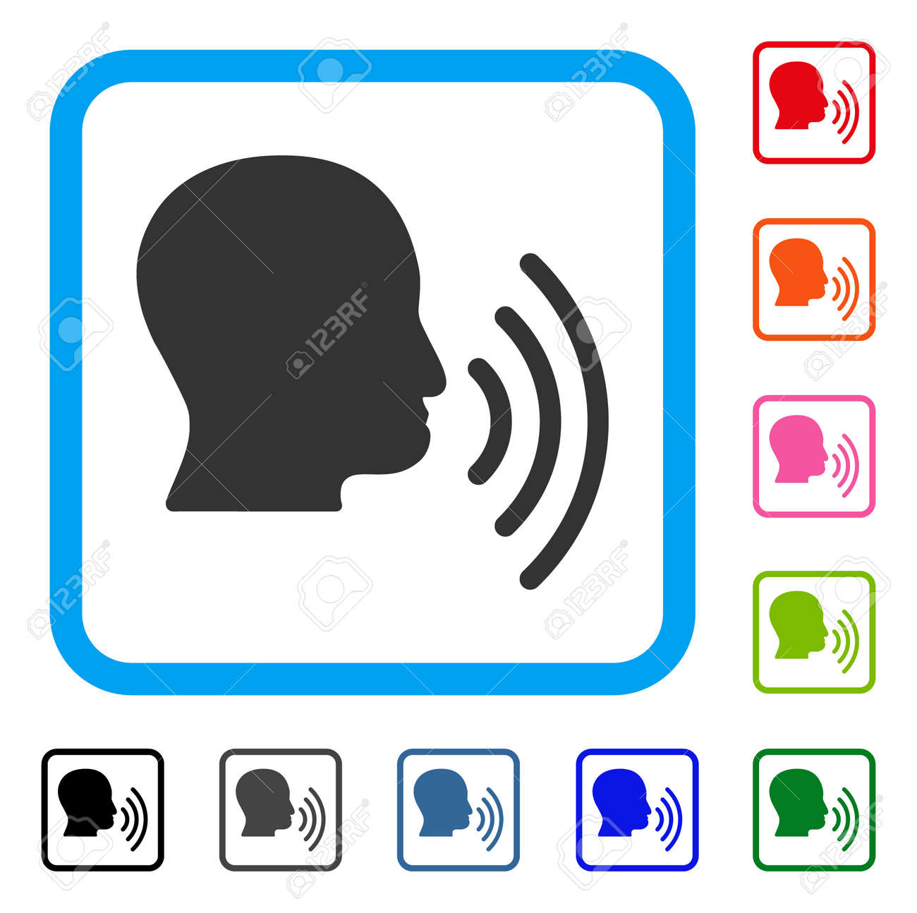 人の音声波形アイコン のイラスト素材 ベクタ Image 1552