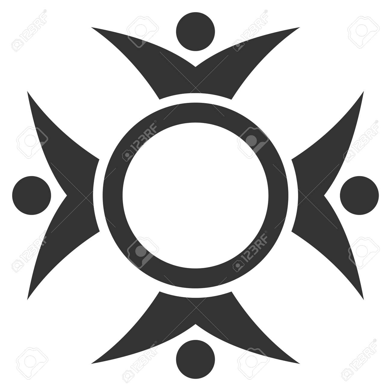 人的交流のベクトルのピクトグラム スタイルは フラット グレーのシンボルです のイラスト素材 ベクタ Image