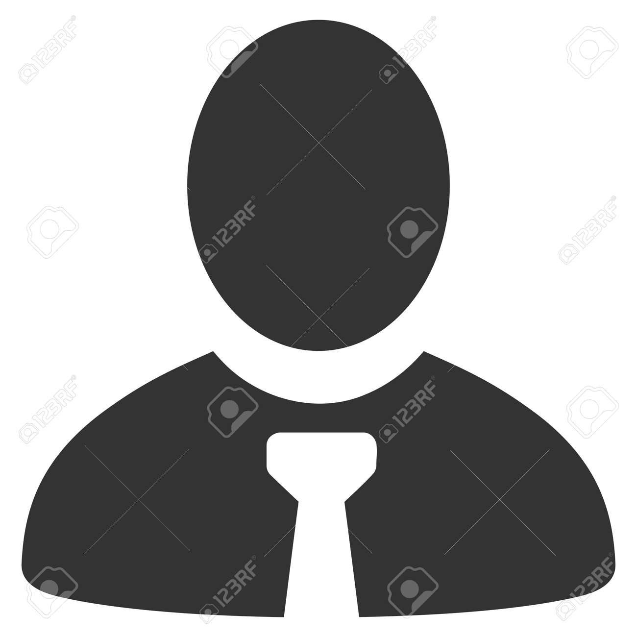 マネージャーのラスターのピクトグラム スタイルは フラット グレーのシンボルです の写真素材 画像素材 Image