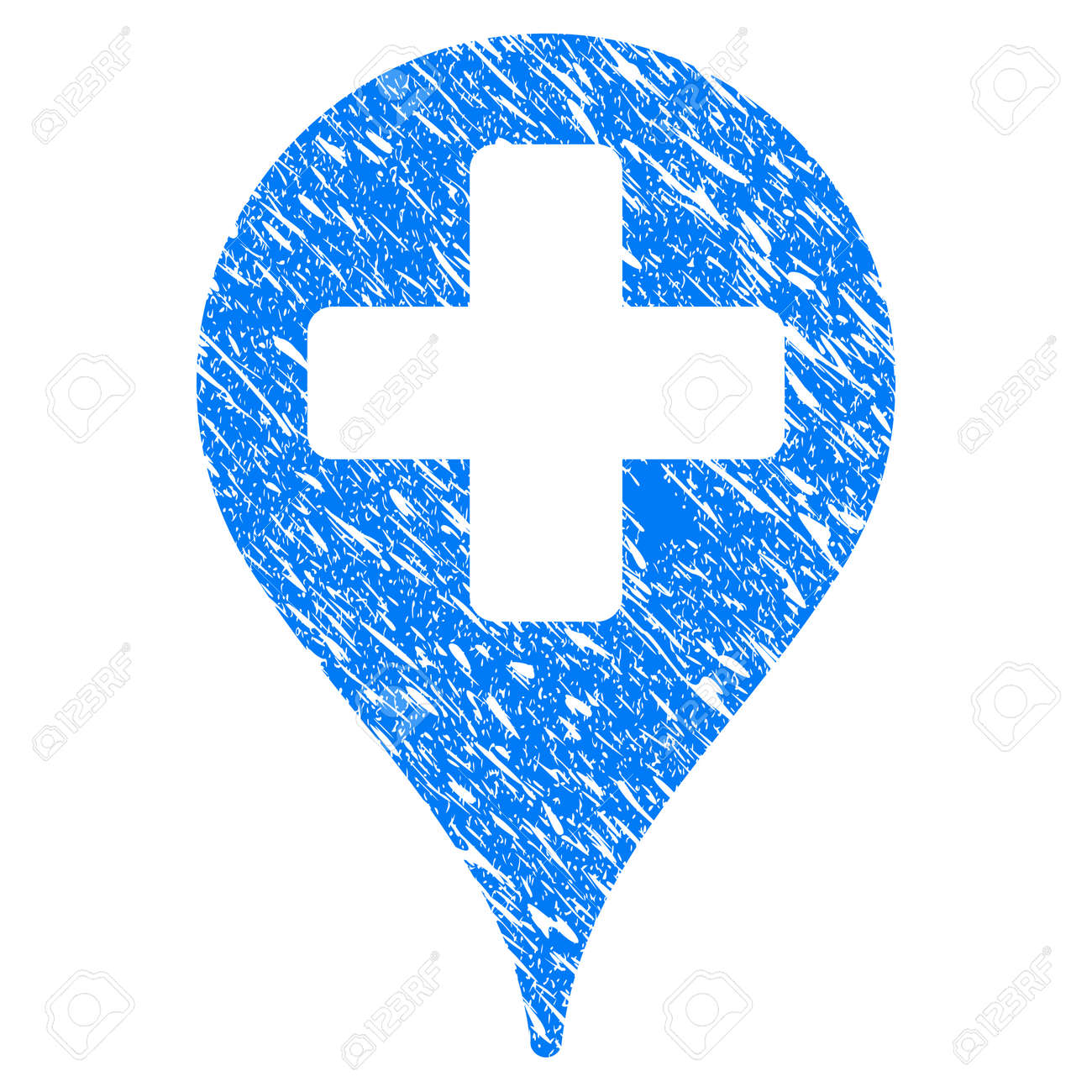 Grunge Hospital Place Marker Icon With Scratched Design And Grungy Texture Unclean Vector Blue Hospital Place Marker Pictogram For Rubber Seal Stamp Imitations And Watermarks Draft Sticker Symbol Royalty Free Cliparts Vectors Grunge Hospital Place Marker Icon With Scratched Design And Grungy Texture Unclean Vector Blue Hospital Place Marker Pictogram For Rubber Seal Stamp Imitations And Watermarks Draft Sticker Symbol Royalty Free Cliparts Vectors