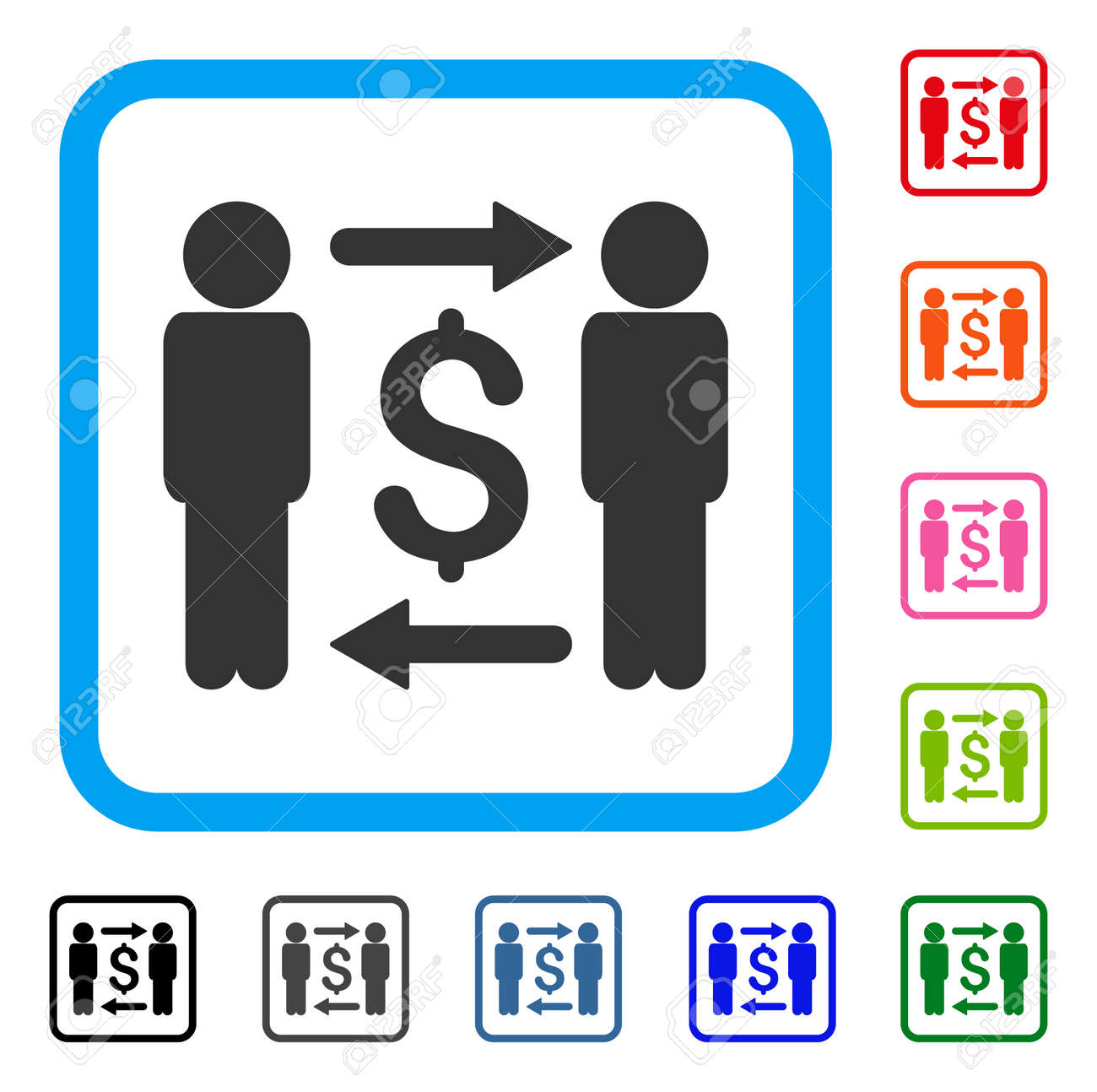 お金チェンジャーのアイコン のイラスト素材 ベクタ Image