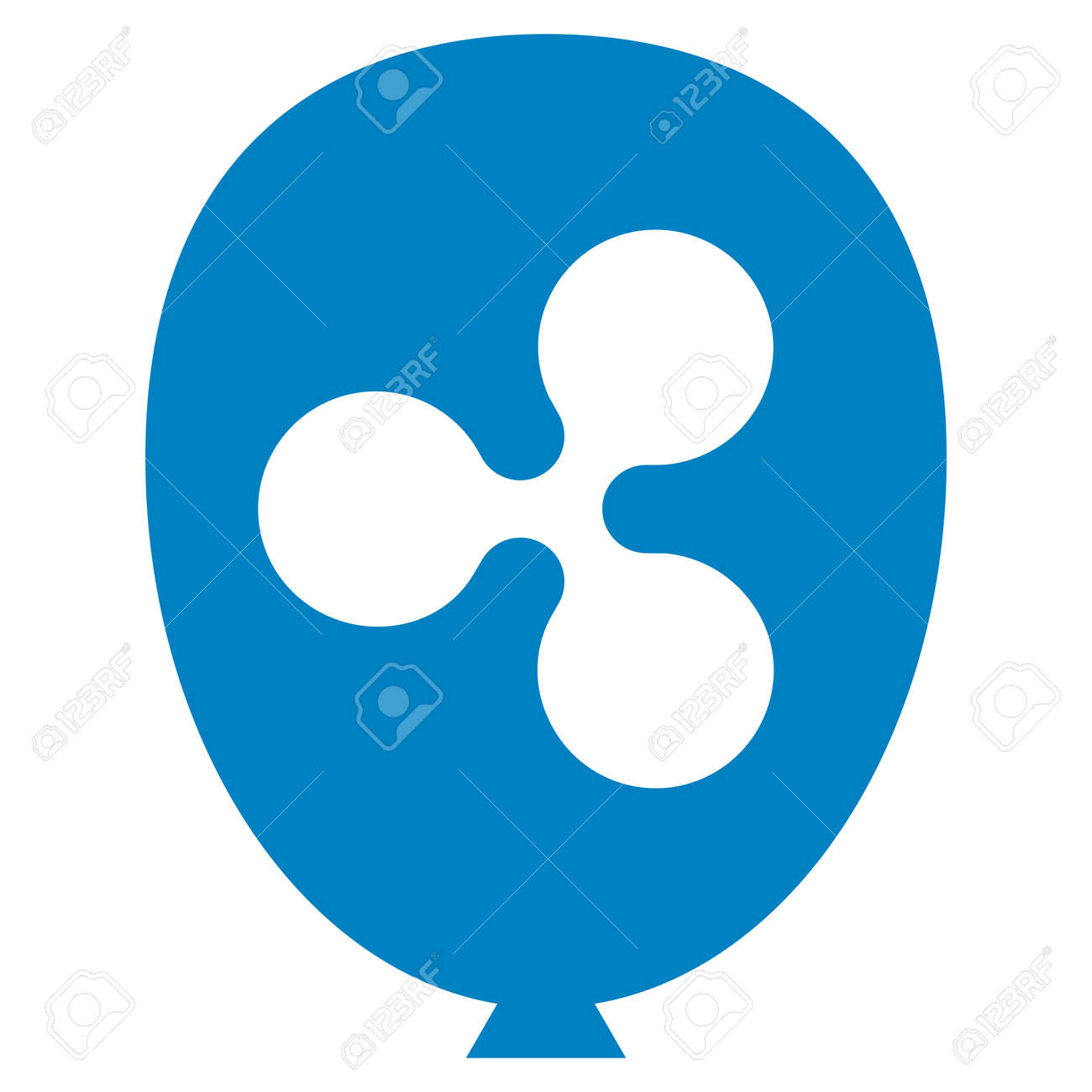 리플 풍선 평면 래스터 그림. 흰색 배경에 고립 된 아이콘입니다. 로열티 무료 사진, 그림, 이미지 그리고 스톡포토그래피. Image  92744103