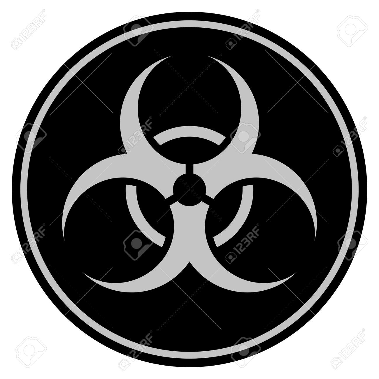 バイオハザードブラックコインアイコン。ラスタースタイルは、黒と薄い灰色の色を使用してフラットコインシンボルです。の写真素材・画像素材 Image  93049522