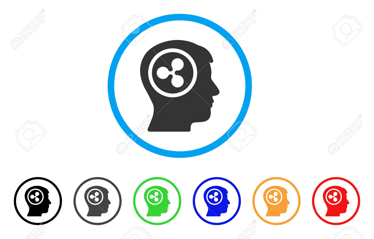 Ripple Think Rounded Icon Style Is A Flat Gray Symbol Inside Royalty Free Cliparts Vectors And Stock Illustration Image