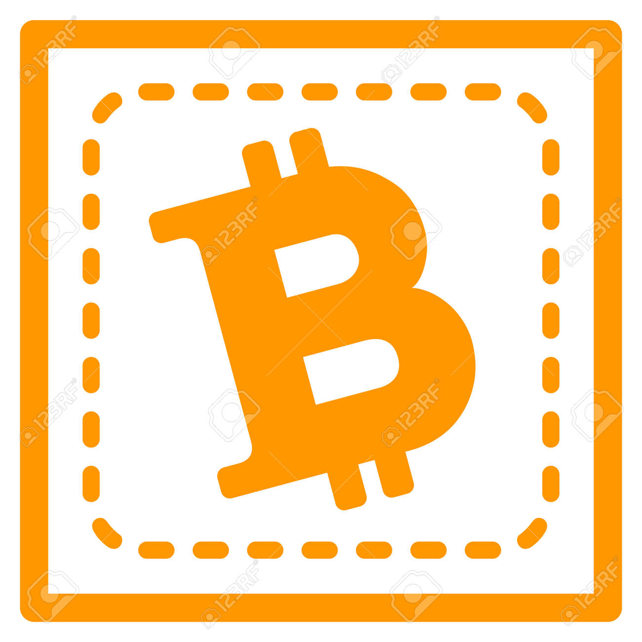 ビットコインスクエアラスターアイコン。スタイルはフラットグラフィックシンボルです。の写真素材・画像素材 Image 93715881